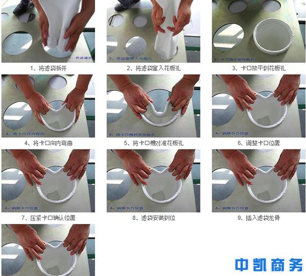 除塵布袋安裝